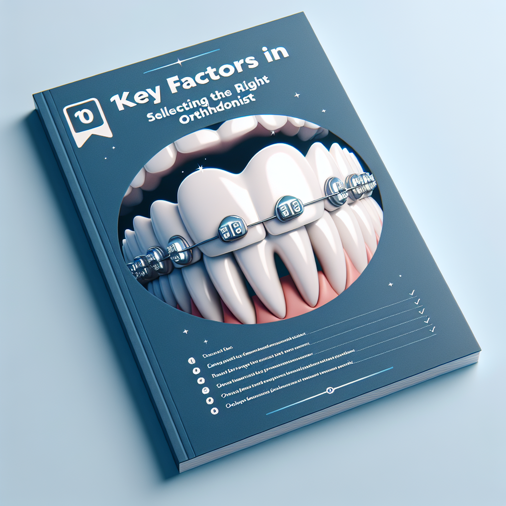 A Comprehensive Guide: 10 Key Factors in Selecting the Right Orthodontist