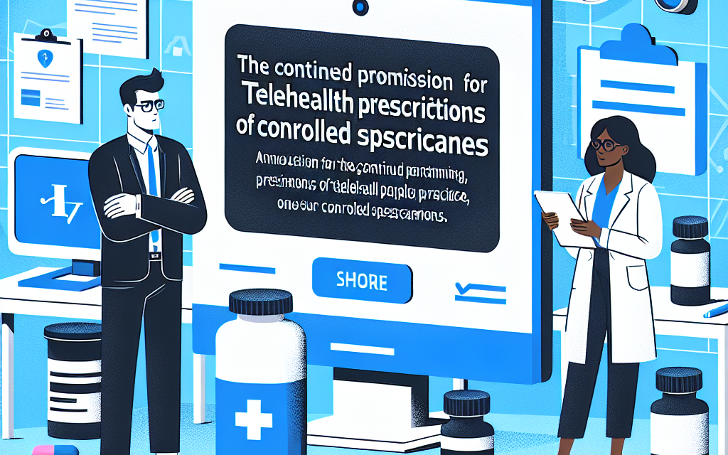 DEA and HHS Announce Further Extension for Telehealth Prescriptions of Controlled Substances