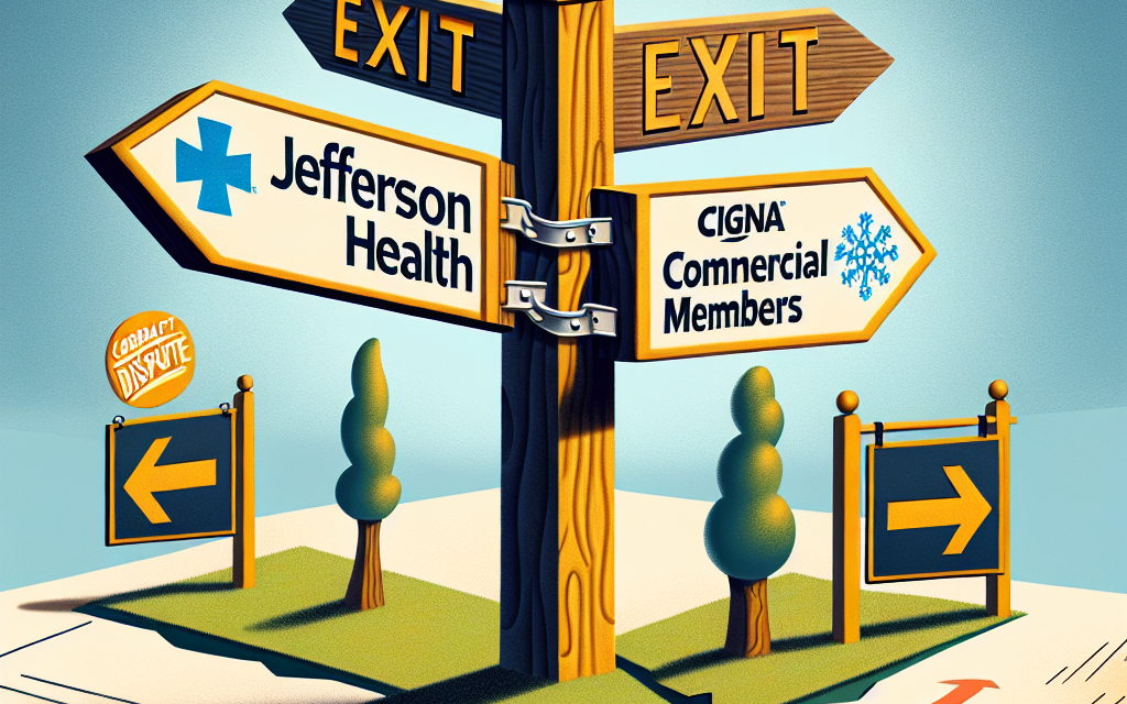 Jefferson Health Exits Network for Cigna Commercial Members Amid Contract Dispute